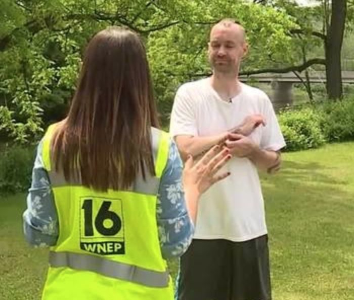 Man Arrested After TV News Interview 