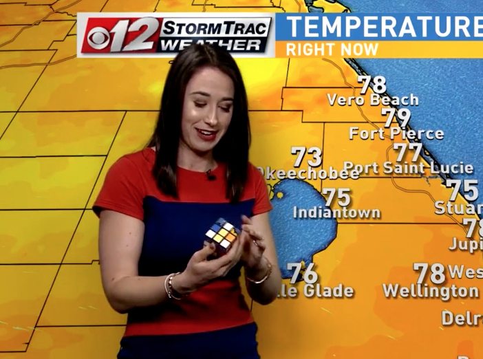 The  Rubik's Cube Weather Anchor Talks about Going Viral 