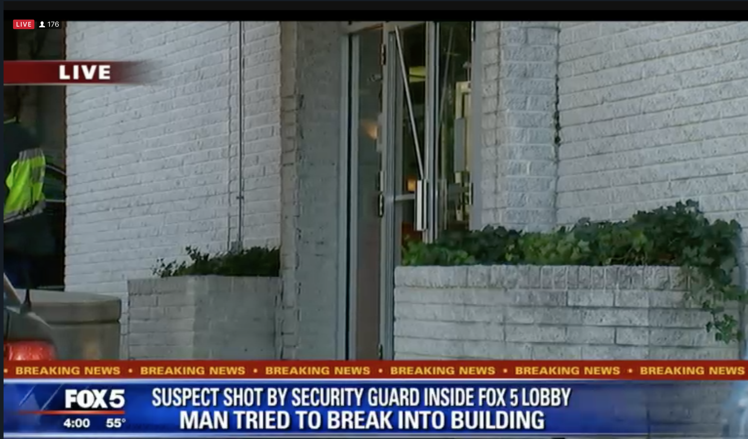 Breaking! Man Shot at WTTG Studio by Station Security Guard