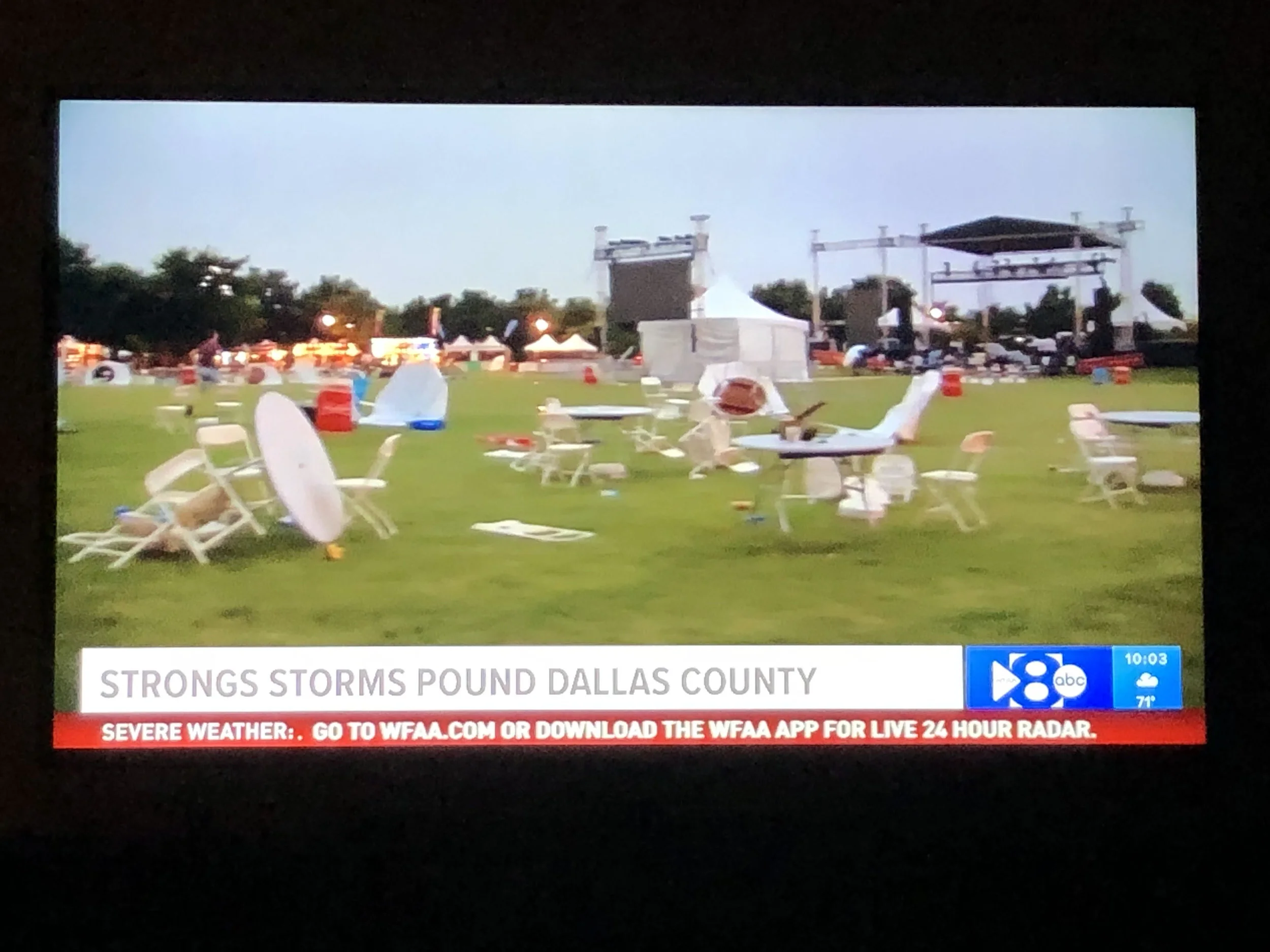 Look a Table is Knocked Over 