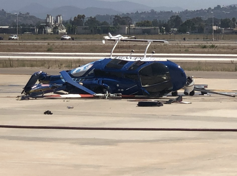 San Diego News Chopper Crash Lands