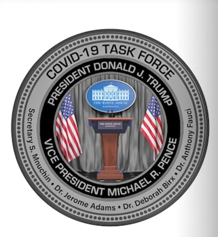 White House Gift Shop Selling COVID-19 Commemorative Coins