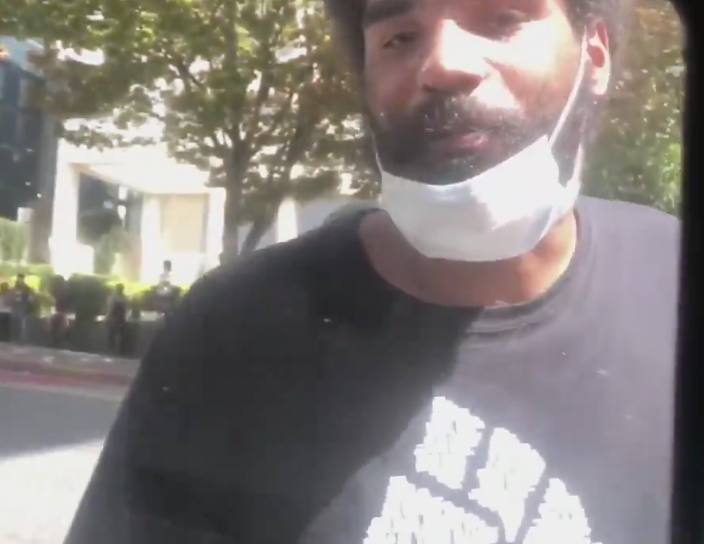 News Crew Threatened 