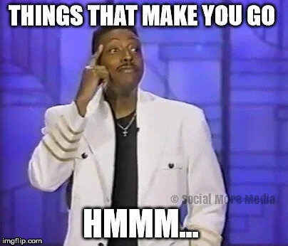 Things That Make You Go Hmmmmm.... 