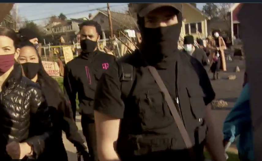 News Crew Accosted by Protestors  