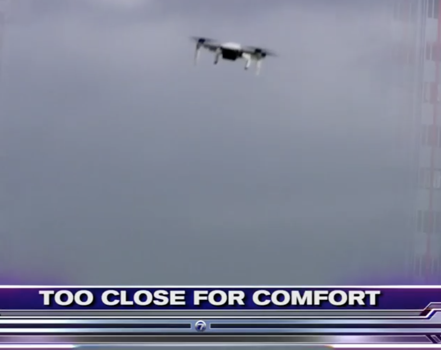 News Chopper Has To Avoid Drone While Covering Story 