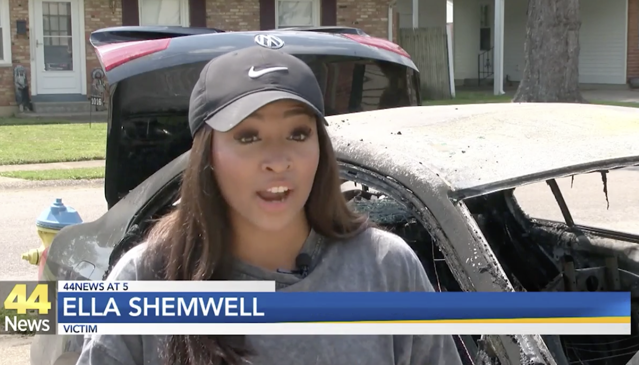 Reporter's Car is Torched 