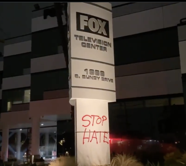 Vandals Hit Fox's LA Station 