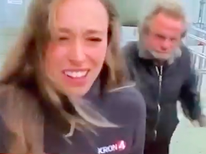 San Francisco Reporter Pushed During Live Shot