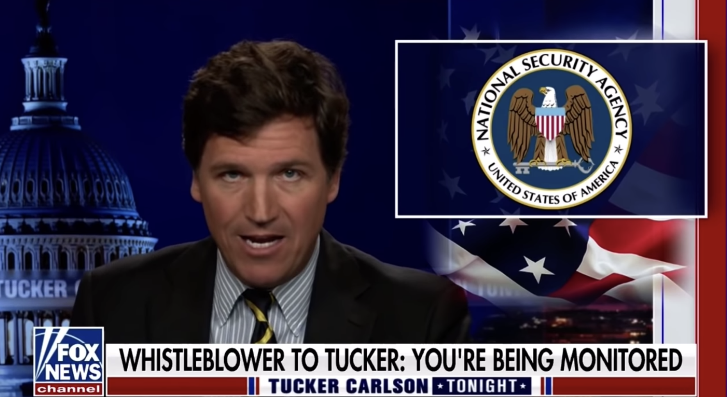 Tucker Carlson dons his Tinfoil Hat 