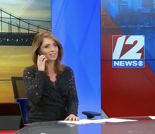 When you Answer Your Cellphone in the Middle of the Newscast