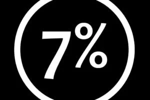 7%
