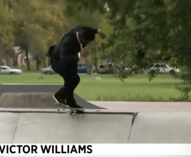 Reporter Shows the Kids He Still Has Game 