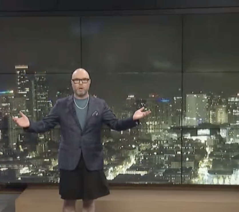 I'm Wearing a Skirt While Anchoring the News 