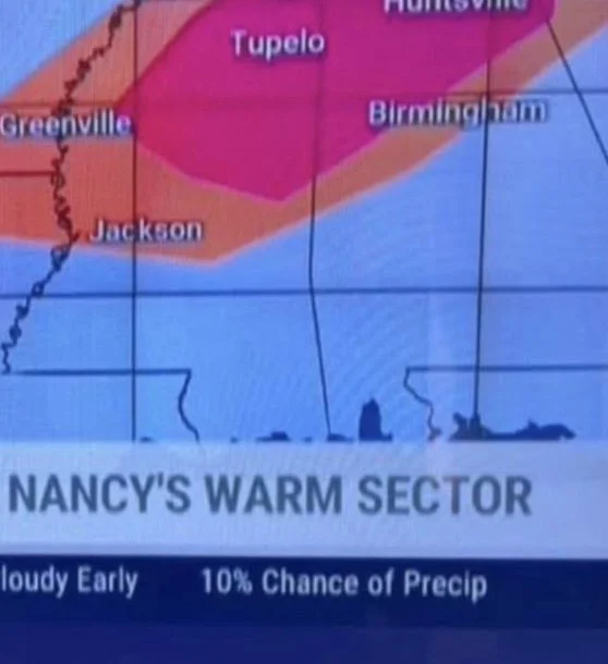 Blossoming In Her Warm Sector? 