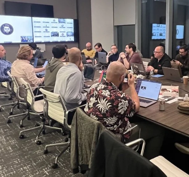 An Awfully White War Room 