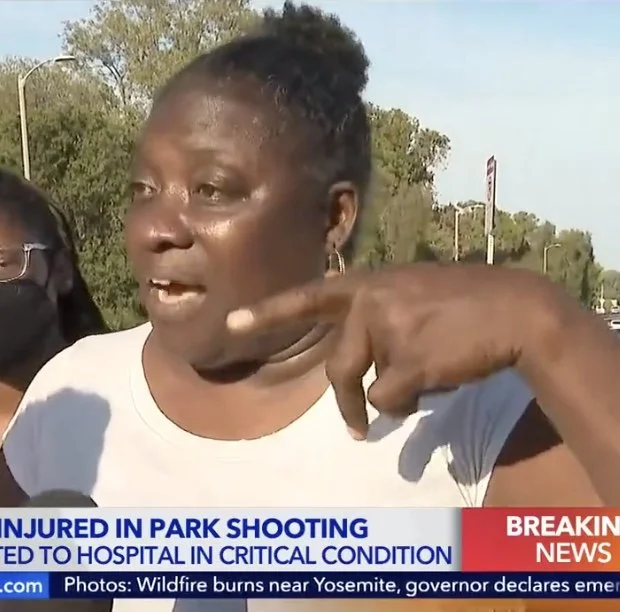 Throwing Up Gang Signs on The News 