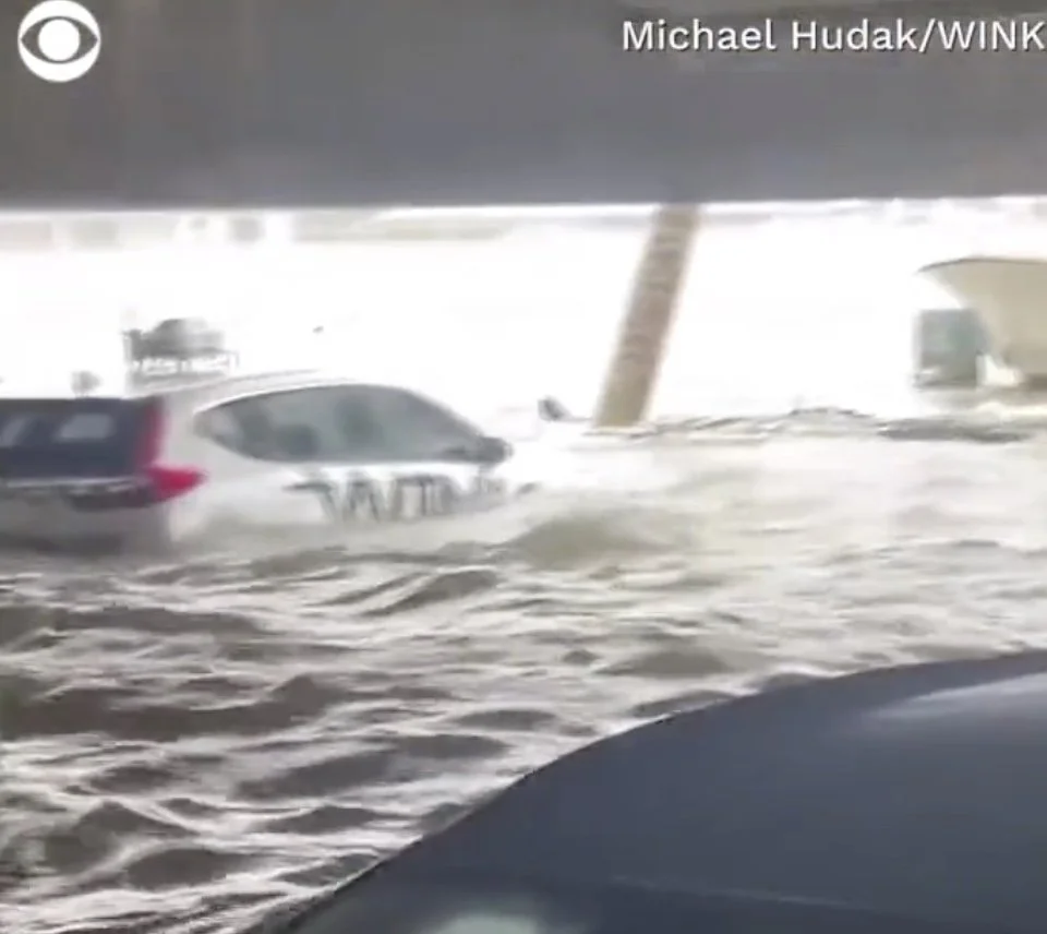 News Car Flooded Out