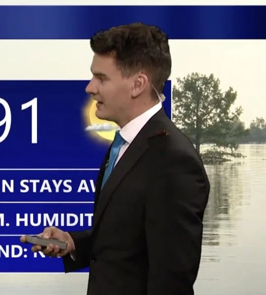 Weatherman Does Forecast with a Roach 