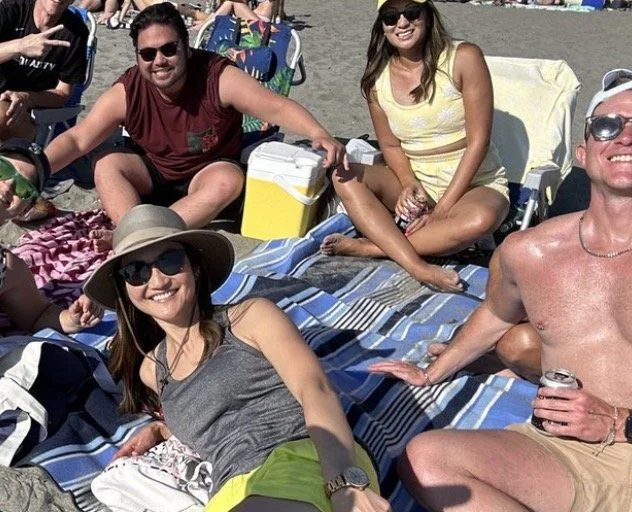 A Group of Journalists Go to the Beach 