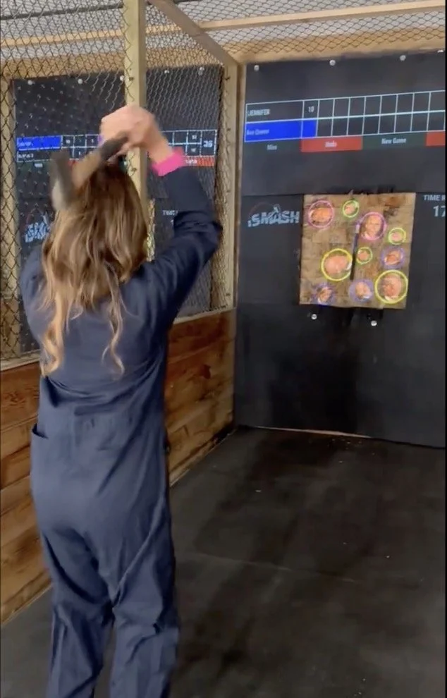 Anchor Throws Axe at Co-Anchor 