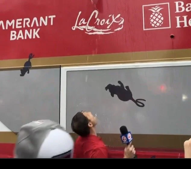 Miami Newsie Drinking on The Job 