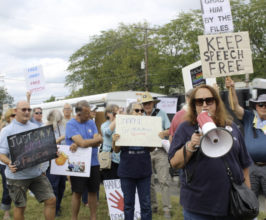 Protestors Show Up at Nexstar, Sinclair Stations 