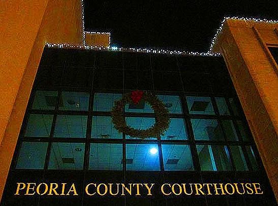 Courthouse Christmas Lights Meanwhile Back In Peoria