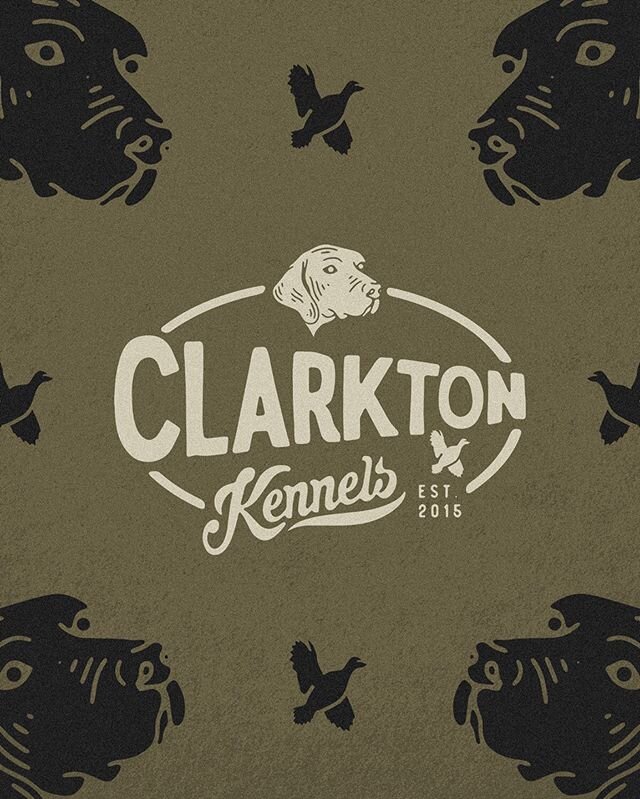 Another fun illustration and hand lettered logo, for @cldnc3 Clarkton Kennels&rdquo;! Anytime you get to draw some puppers it&rsquo;s gonna be a good day 🐕 🦅 
TheIdeaComplete.com // 828-850-9651
#theideacomplete
#handlettering
#ClarktonKennels
#ill
