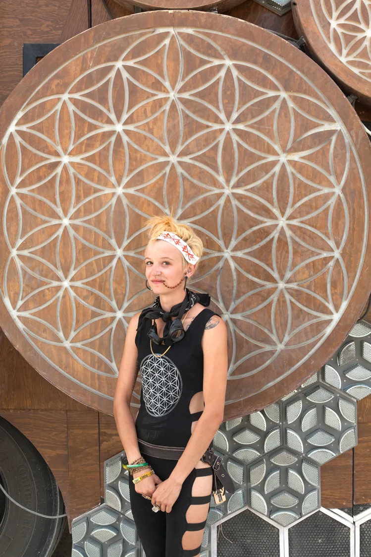 Talley at Burning Man; 2013.