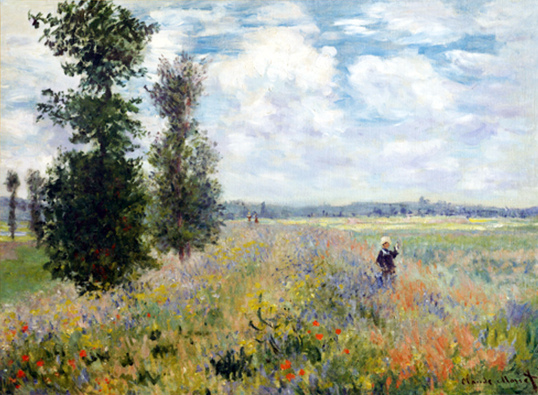 Poppy Fields near Argenteuil by Monet 1875