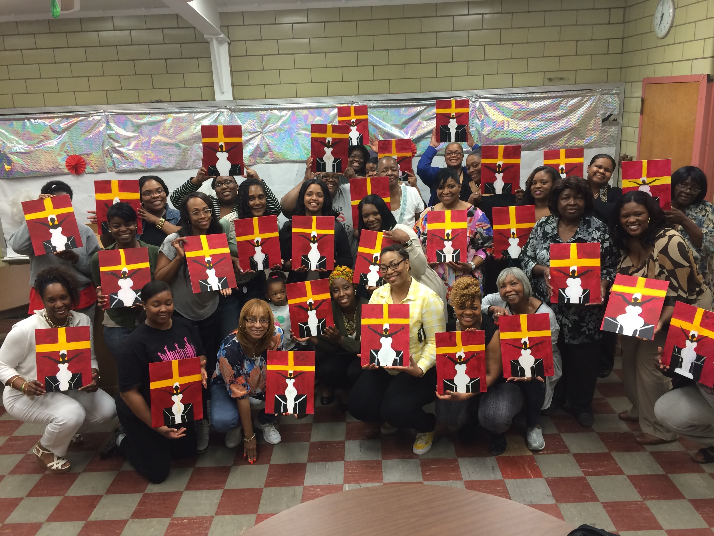 The ladies and their painting
