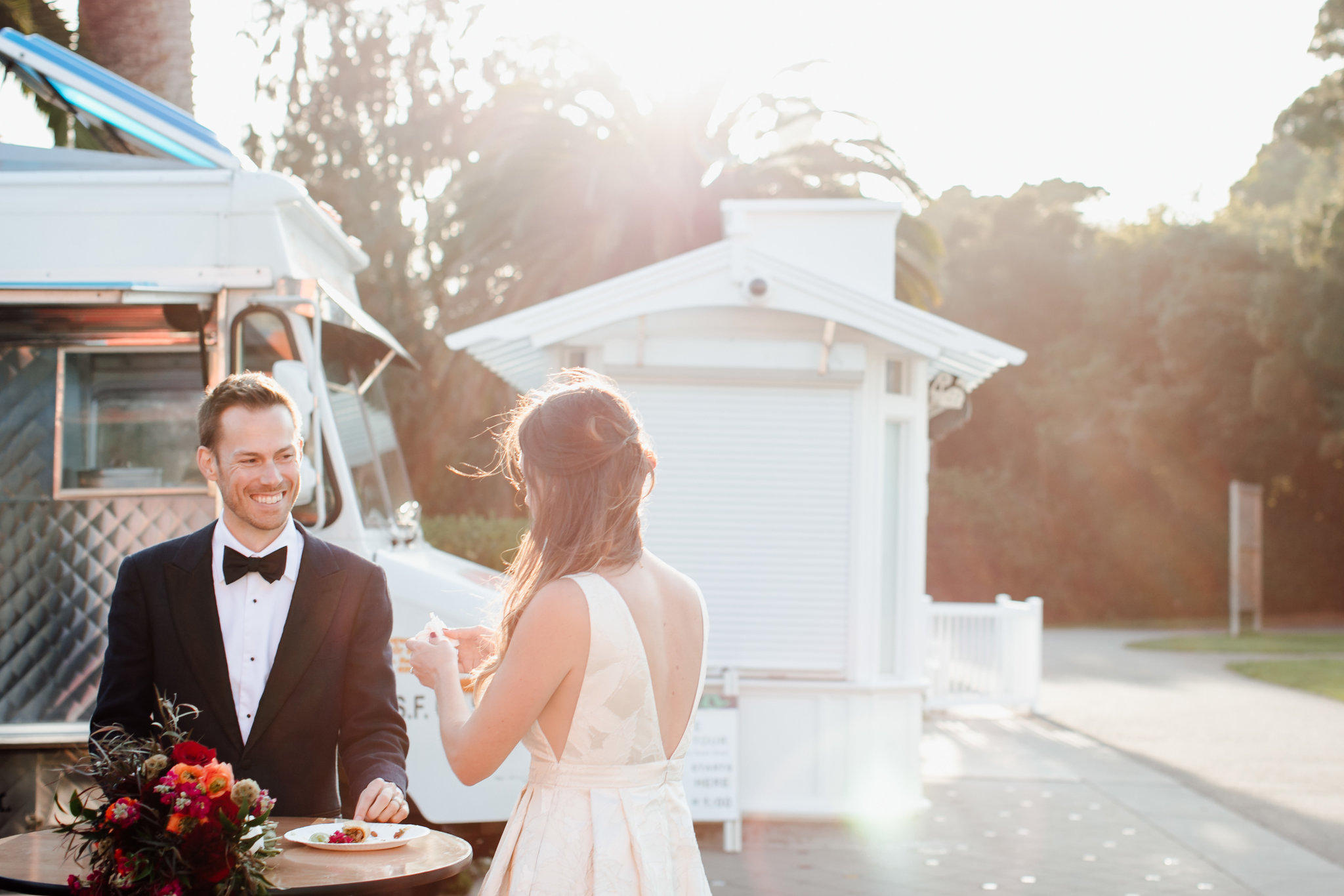 Laid back city hall wedding