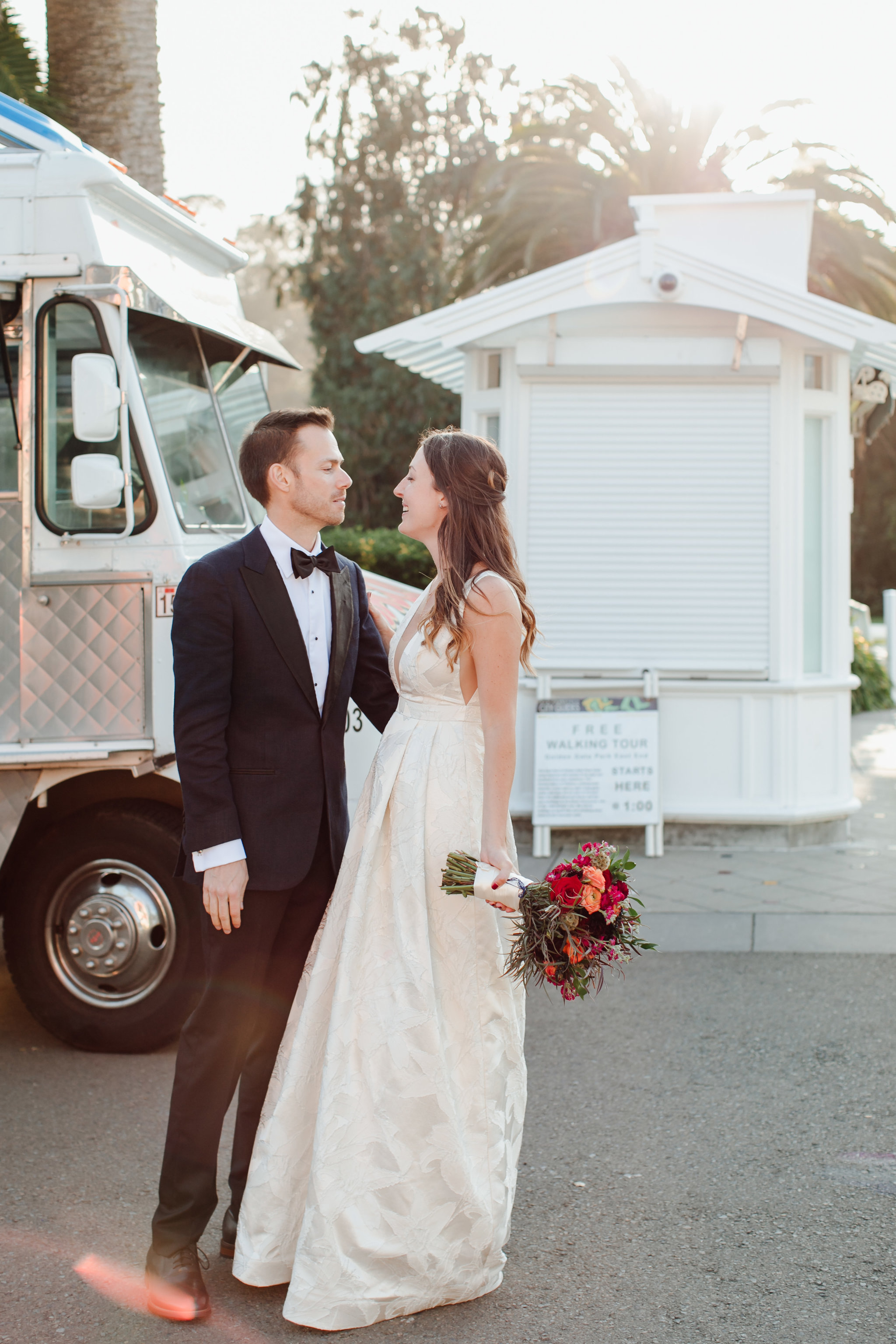 Laid back city hall wedding