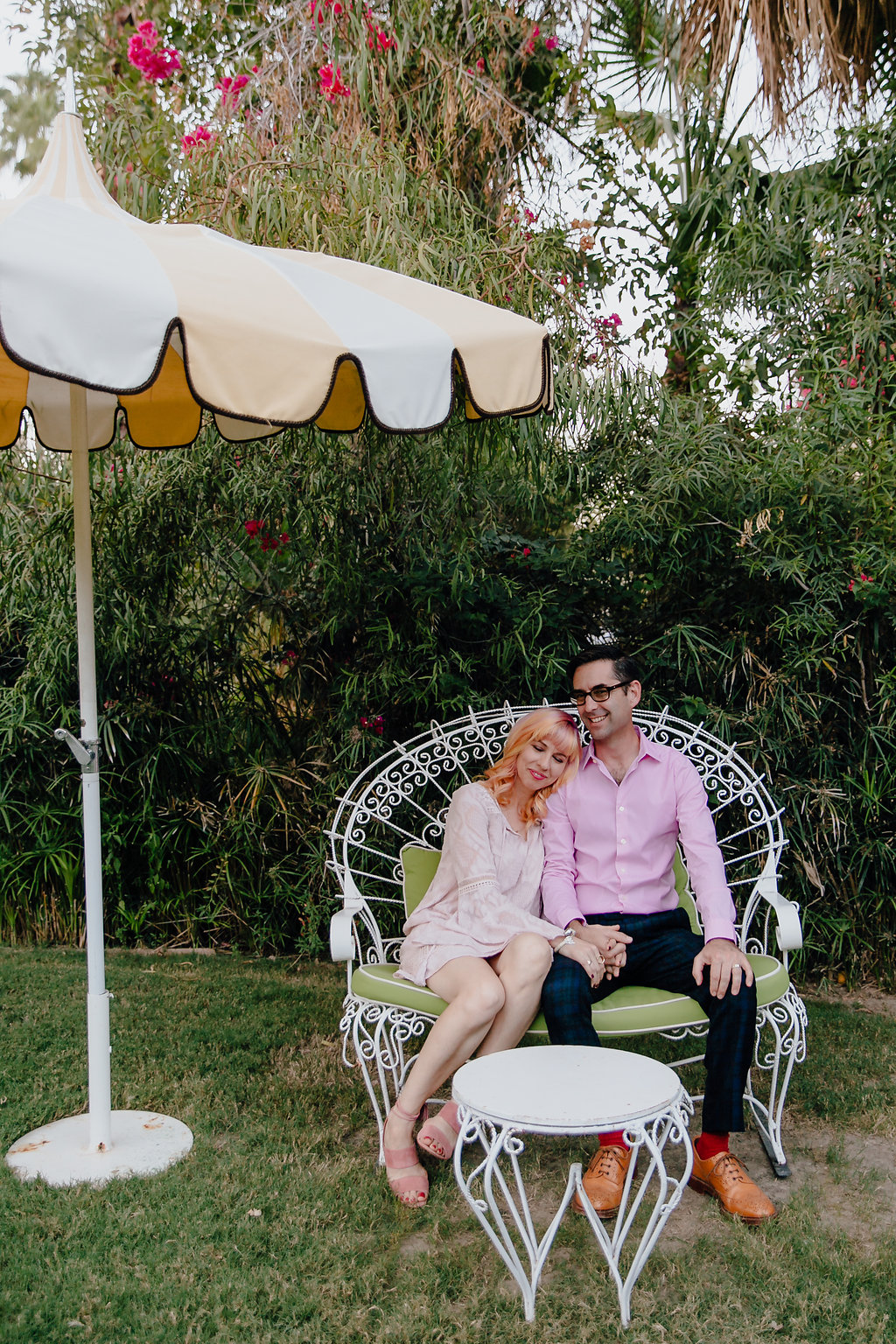  A funky and vibrant engagement session at The Parker in Palm Springs 