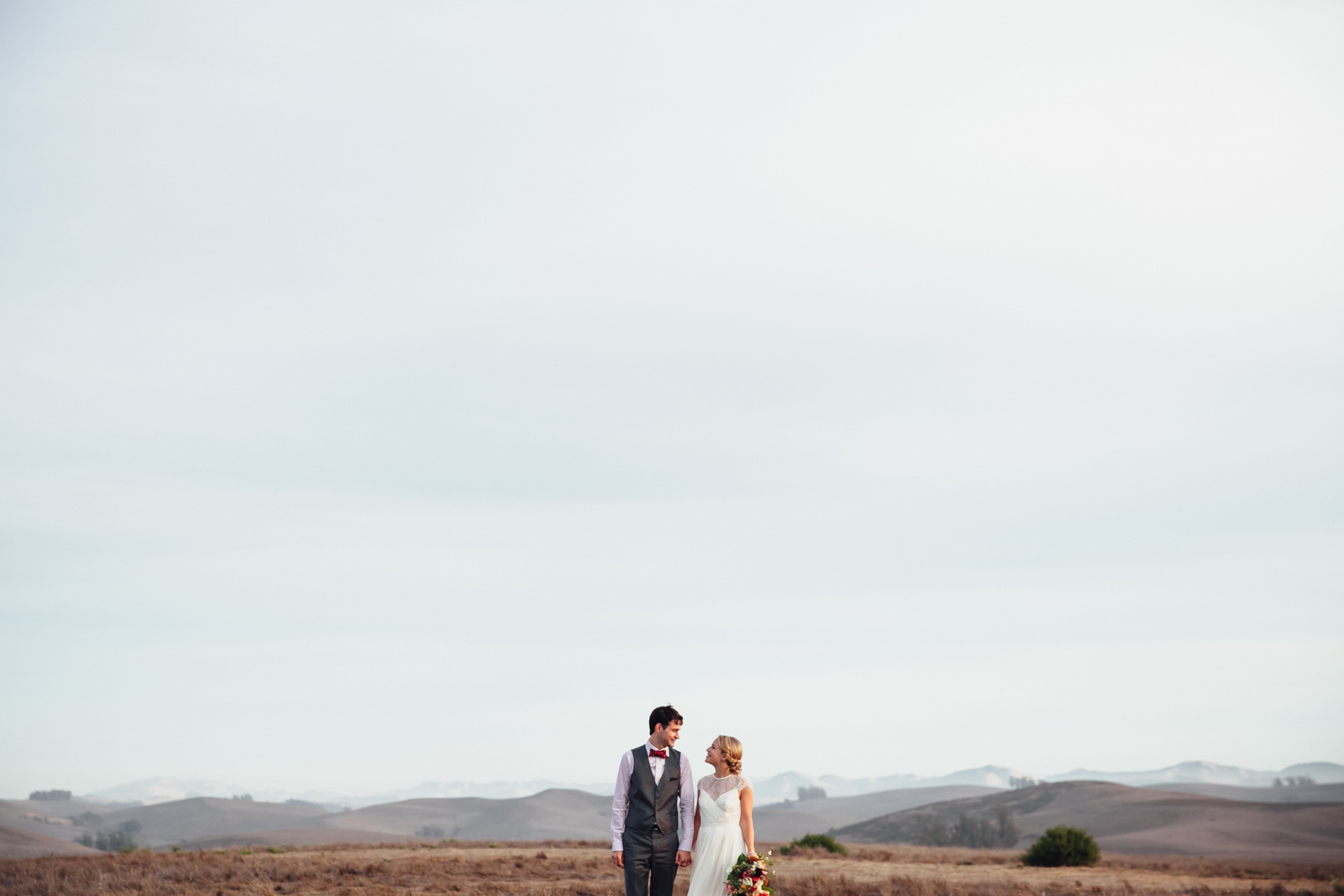  A sweet fall wedding at Bloomfield Farms in Petaluma, California. 