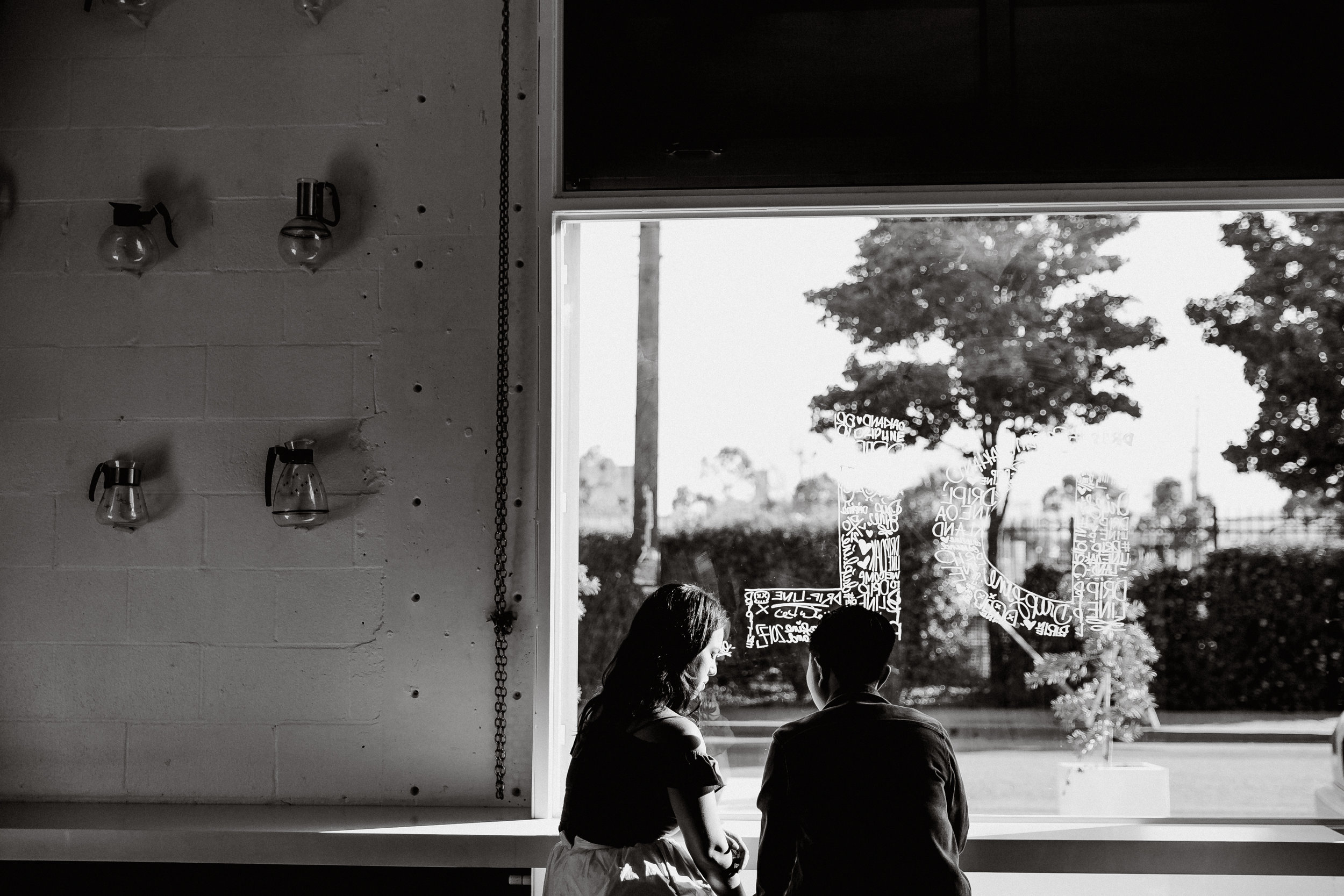  A romantic engagement shoot over waffles in Oakland, California. 