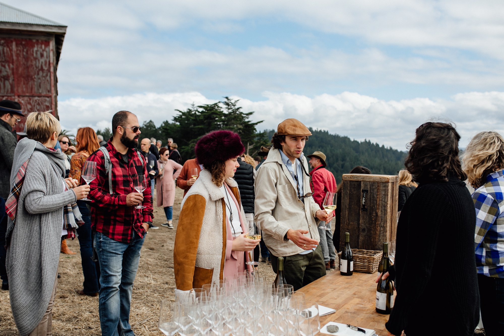  Outstanding in the Field at Marin Headlands in Jenner, California with Chef Ryan McIlwraith. 