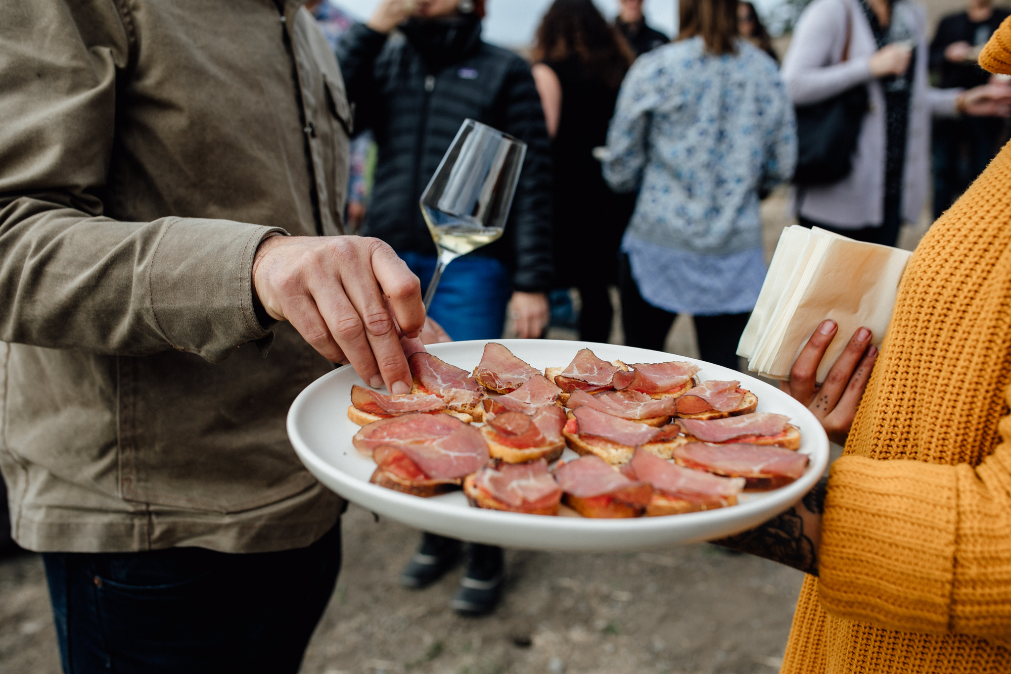  Outstanding in the Field at Marin Headlands in Jenner, California with Chef Ryan McIlwraith. 