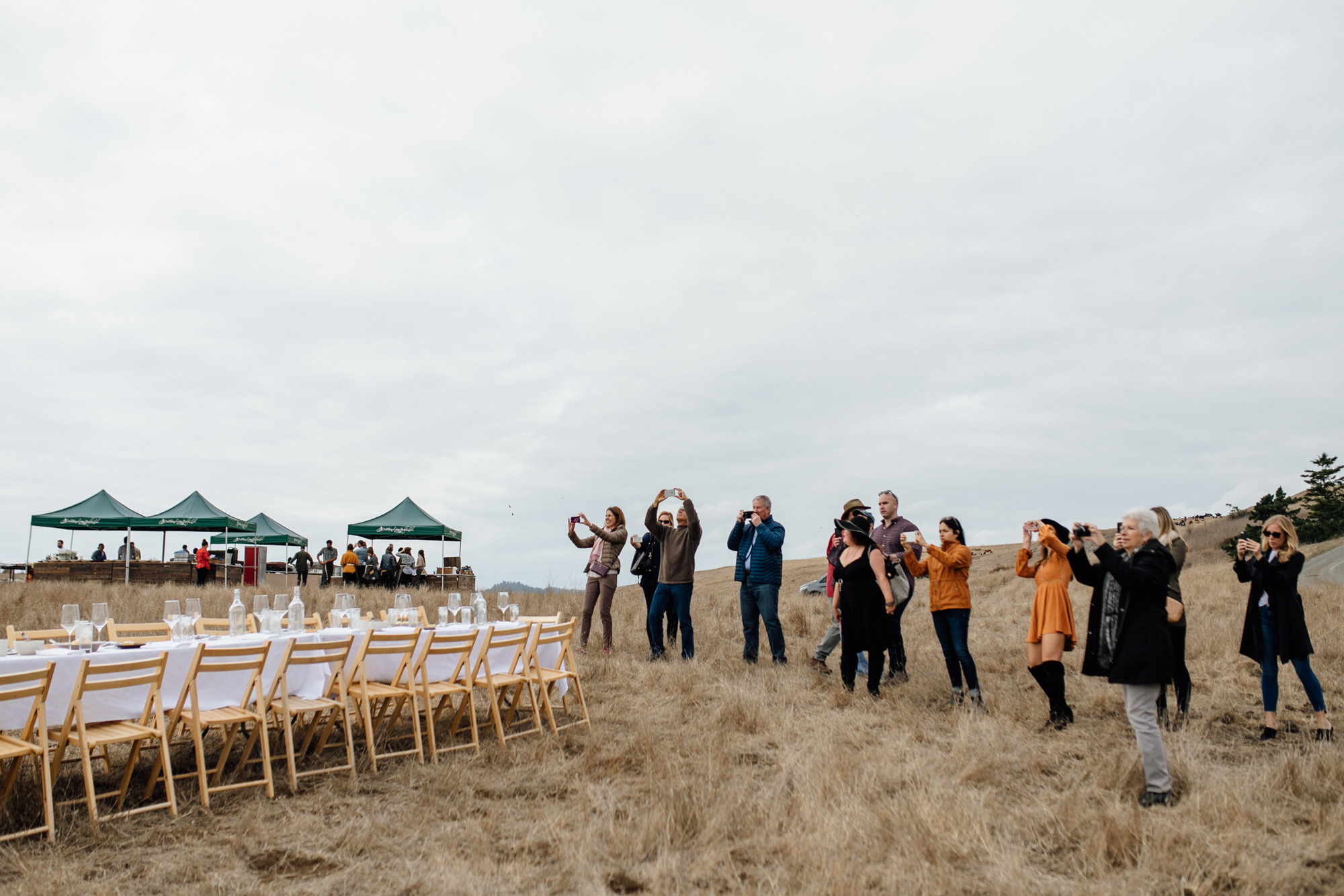  Outstanding in the Field at Marin Headlands in Jenner, California with Chef Ryan McIlwraith. 