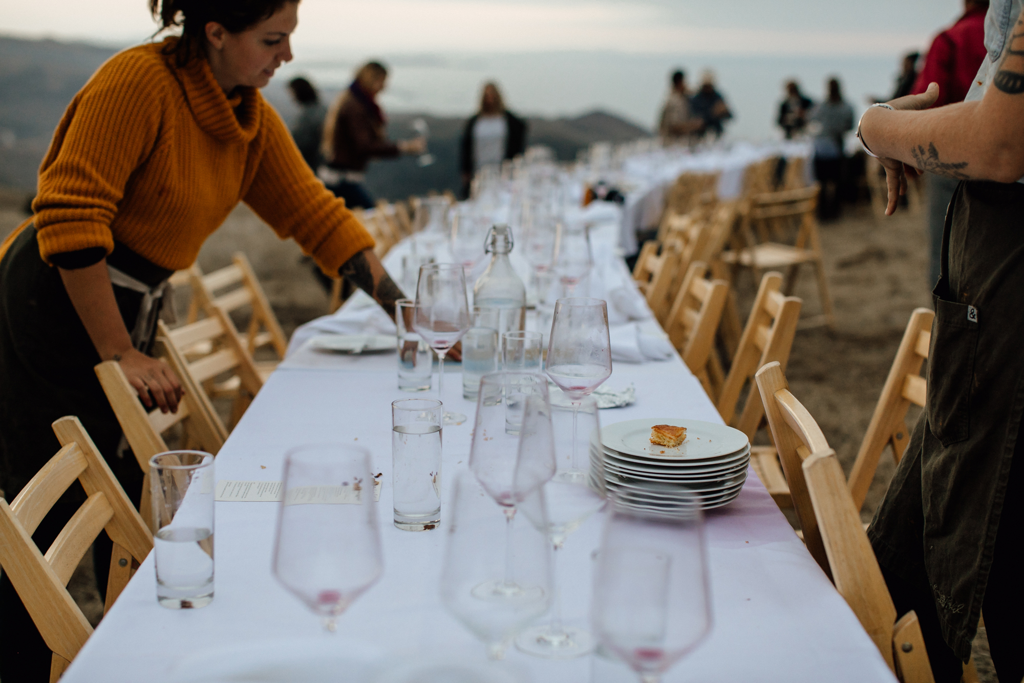  Outstanding in the Field at Marin Headlands in Jenner, California with Chef Ryan McIlwraith. 