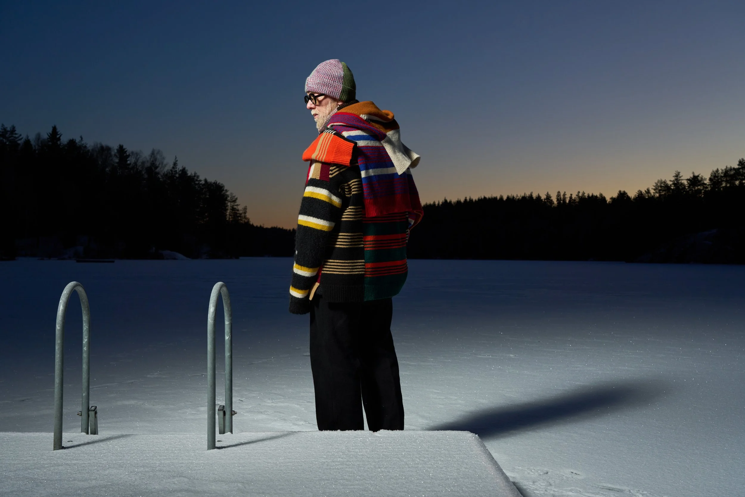 Lars for Waste Yarn Project, Østmarka, Oslo.