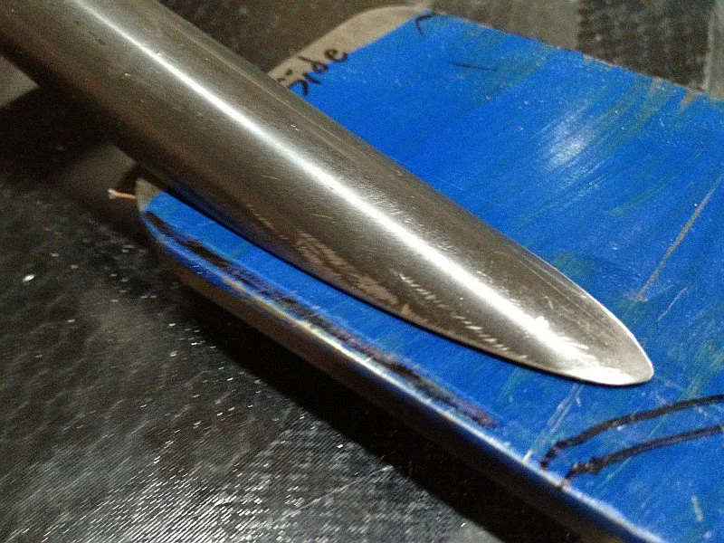 2012-07-11 07 streamliner fork stanchion closeup crown end.jpg