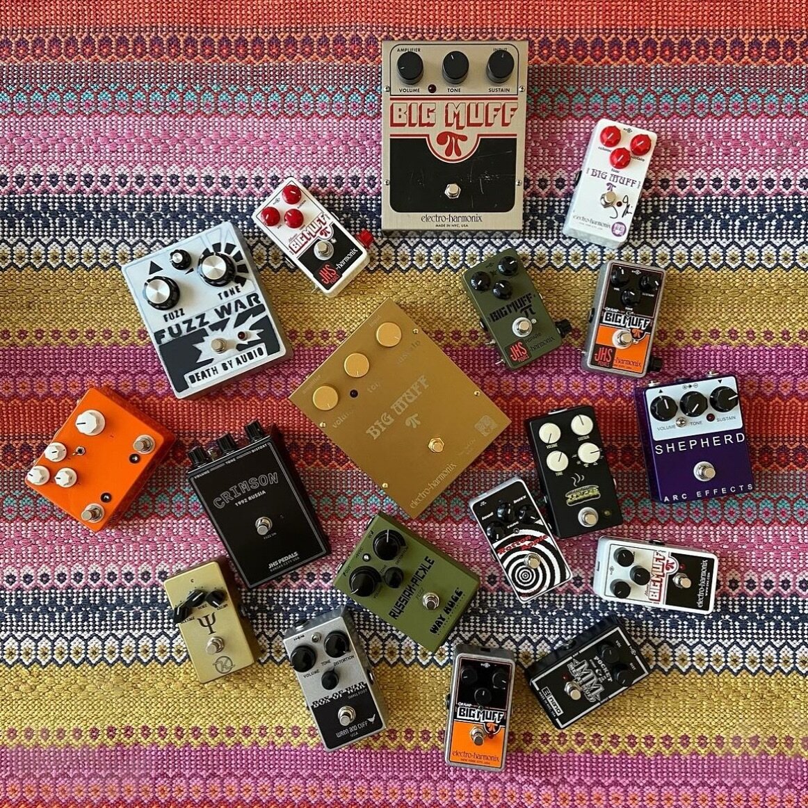 Killer collection from @guitars_pedals! ⚡️ #Shepherd #StayFuzzy