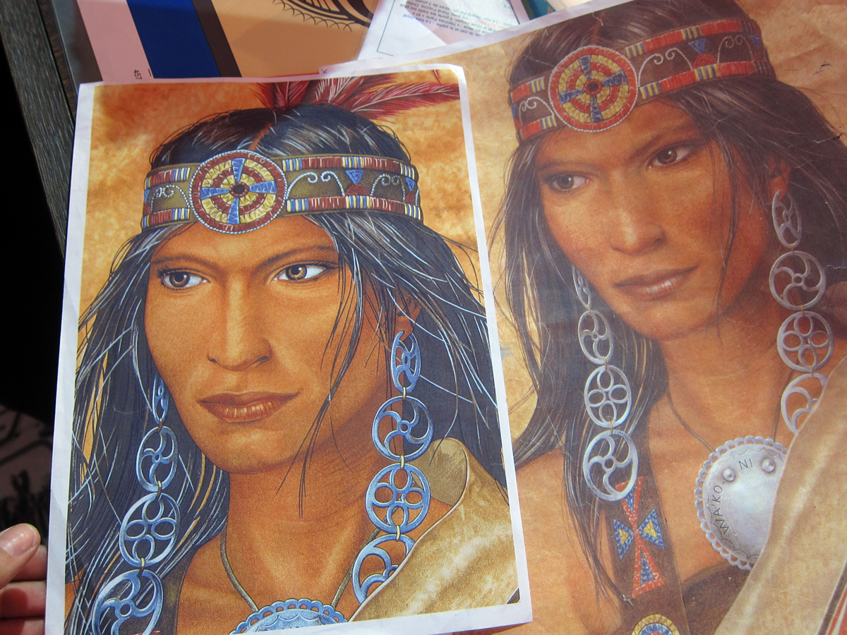 The engraver's task is to convert an original piece of art into a design suitable for silk screening by separating each color out to be printed.