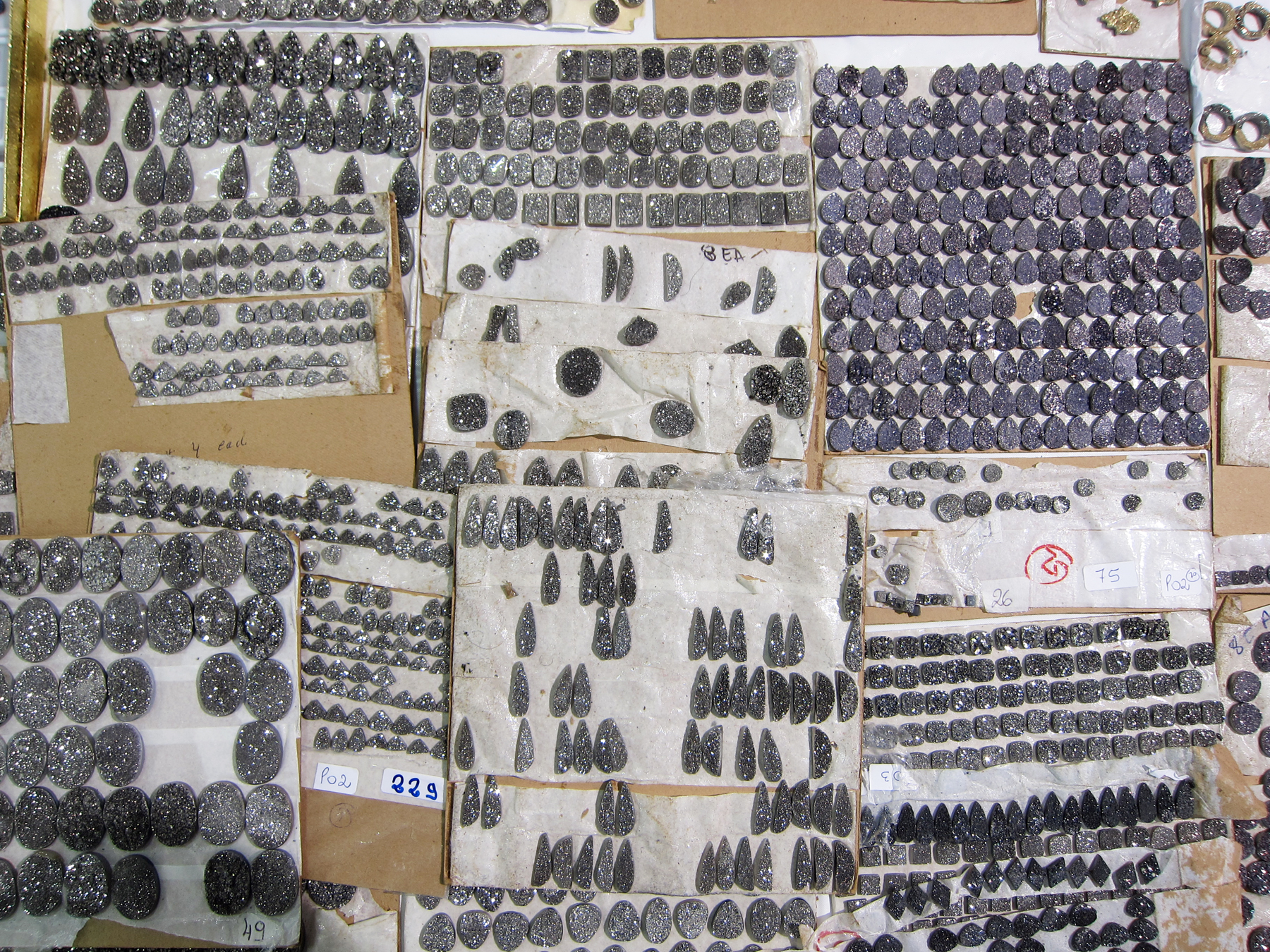 Pyrite stones.