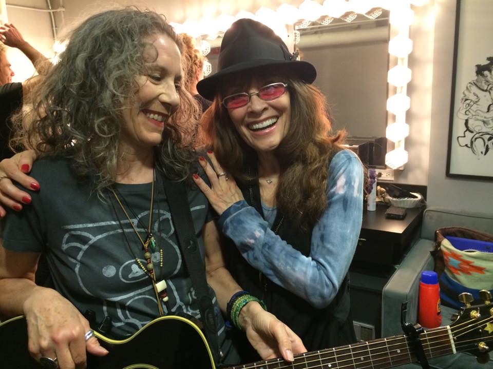 Gay Marshall and Cathy Grier at a recent Joe's Pub concert -Justin Sayre's tribute to Indigo Girls 