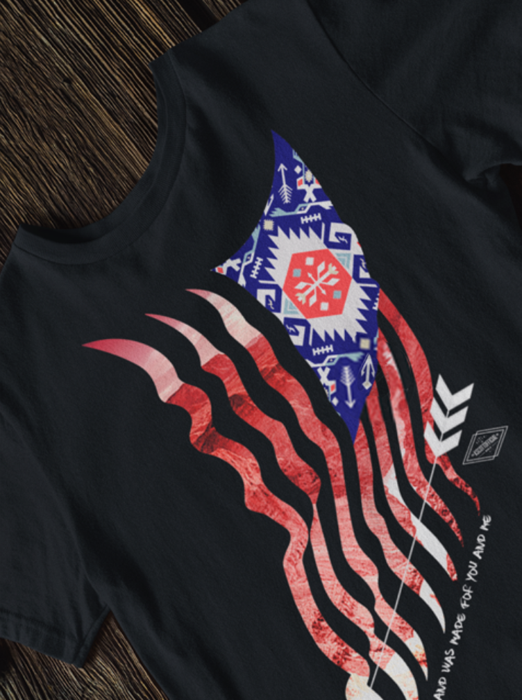 Round Neck Tee Mockup Over a Wooden Table.png