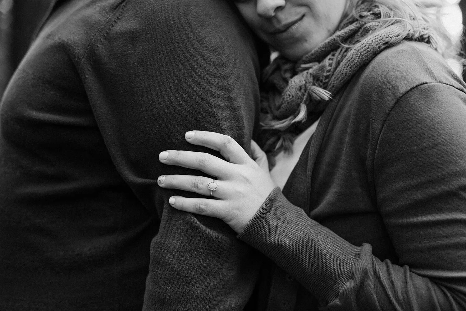 Couple’s engagement session in the redwoods in Oakland California.