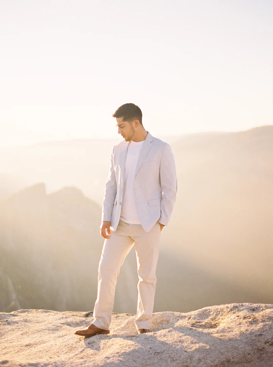 Miguel and Dulce’s sunset engagement session in Yosemite.